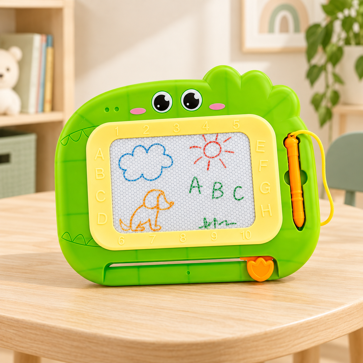 Tablero de dibujo magnético para niños · fotografía ambientada de Vendalia · SKU 52885