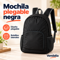 Mochila plegable negra — portada Vendalia