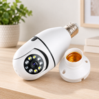 Cámara Foco LED 360° WiFi. Fotografía del modelo en ambiente Vendalia.