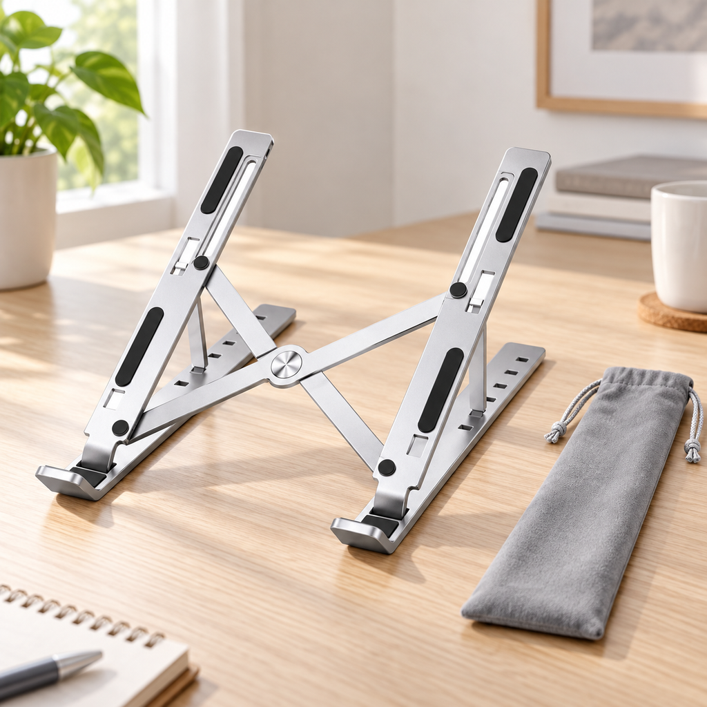 Soporte Plegable para Laptop Ajustable 10" · fotografía ambientada de Vendalia · SKU 52952