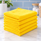 Pack de 5 Paños de microfibra 30x30 cm en ambiente de hogar — Vendalia