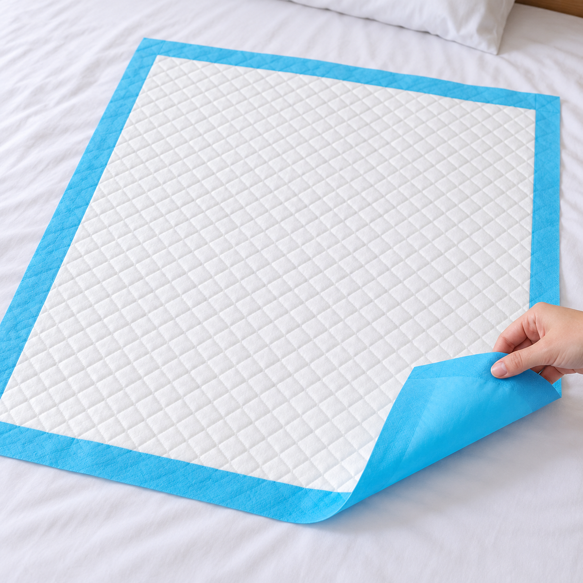 Empapadores desechables 60 × 90 cm — Vista de detalle. Imagen de una pieza