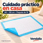 Empapadores desechables 60 × 90 cm — Vendalia. Imagen de una pieza