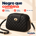 Bolsa de hombro negra — presentación Vendalia