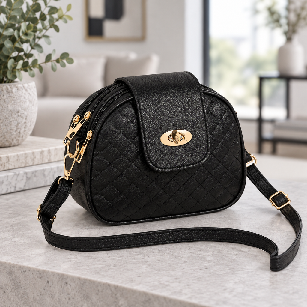 Bolsa de Hombro Negra en ambiente Vendalia
