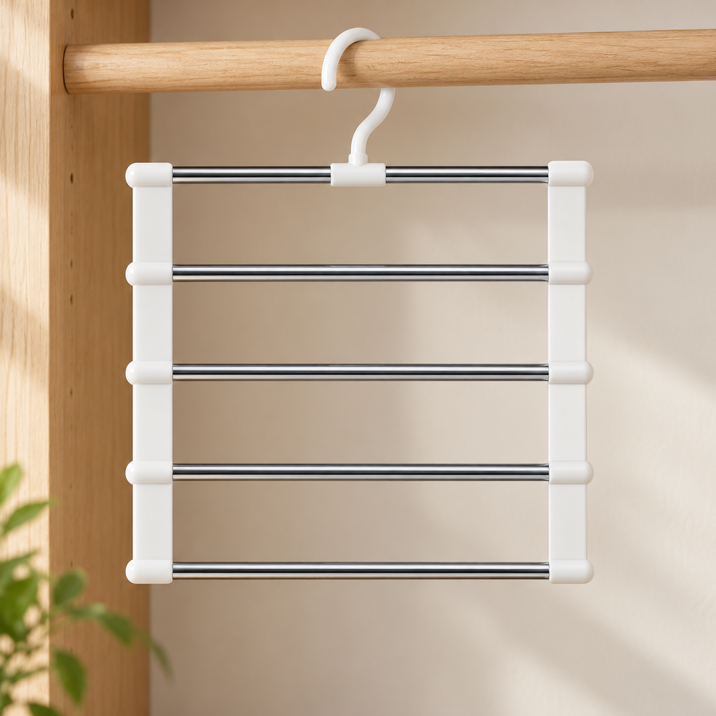 Organizador de Ropa Plegable Multiusos de 5 Niveles en ambiente de hogar — Vendalia