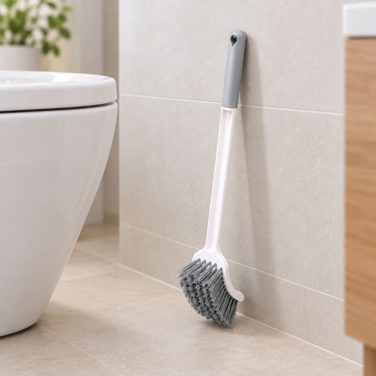 Cepillo para Baño Colgante con Cabezal en ambiente de hogar — Vendalia