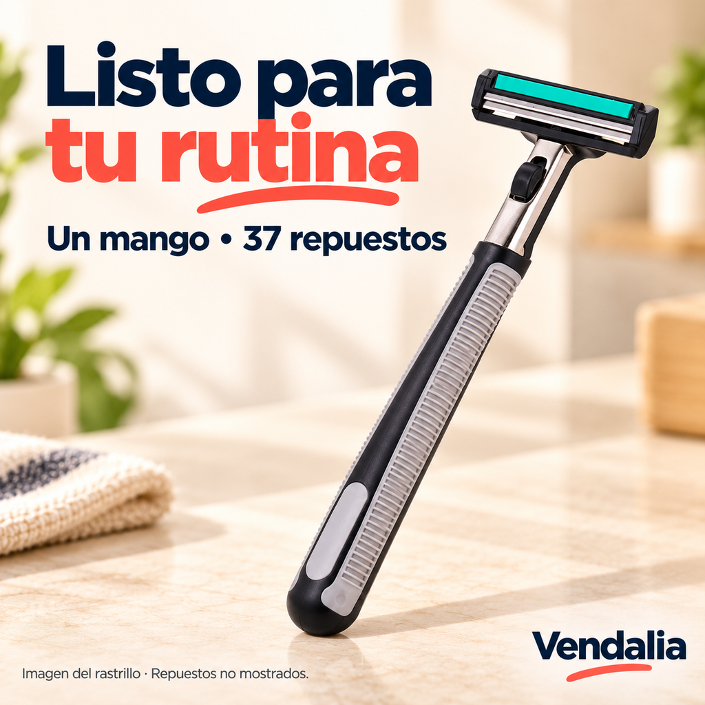 Rastrillo con 37 repuestos — Vendalia. Imagen del rastrillo · Repuestos no mostrados