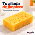 Esponja amarilla de alta absorción, portada Vendalia