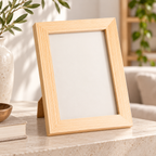 Marco Portarretrato Decorativo para Foto (Chico) en ambiente de hogar — Vendalia. Fotografía ambientada con inserto neutro para mostrar el marco; los elementos decorativos del entorno no están incluidos.