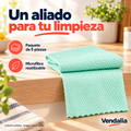 Paños multiusos de microfibra · paquete de 5 piezas surtidas · Vendalia