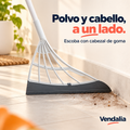 Escoba blanca con cabezal de goma gris, portada Vendalia