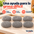 Set de seis fibras metálicas plateadas — portada Vendalia