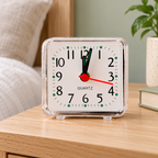 Reloj Despertador Compacto Analógico en ambiente de hogar — Vendalia