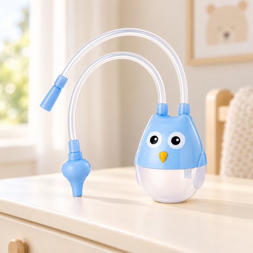Aspirador Nasal Manual para Bebé (Azul) en ambiente Vendalia