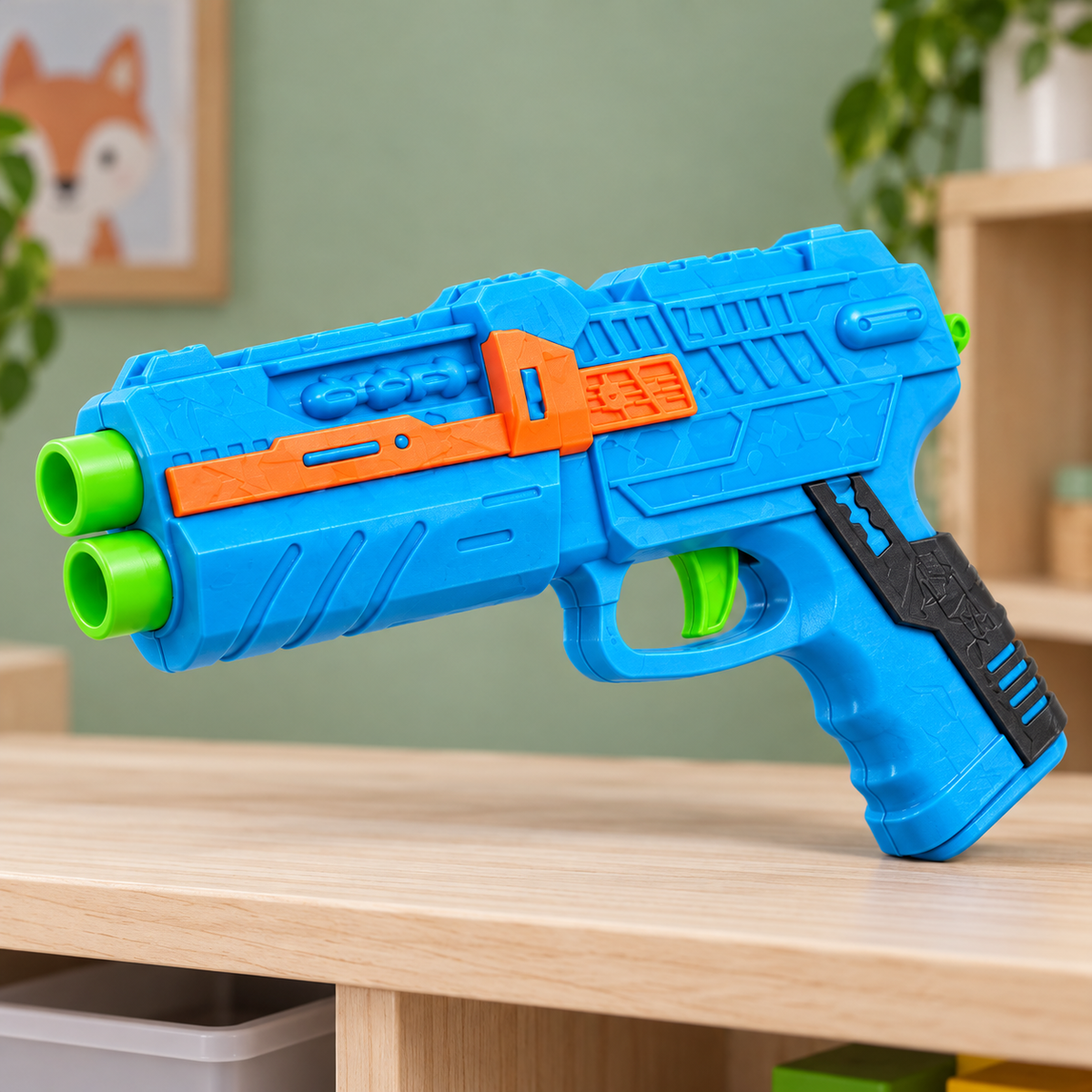 Pistola de juguete con dardos de espuma; color de ejemplo, se envía al azar según disponibilidad — Vendalia
