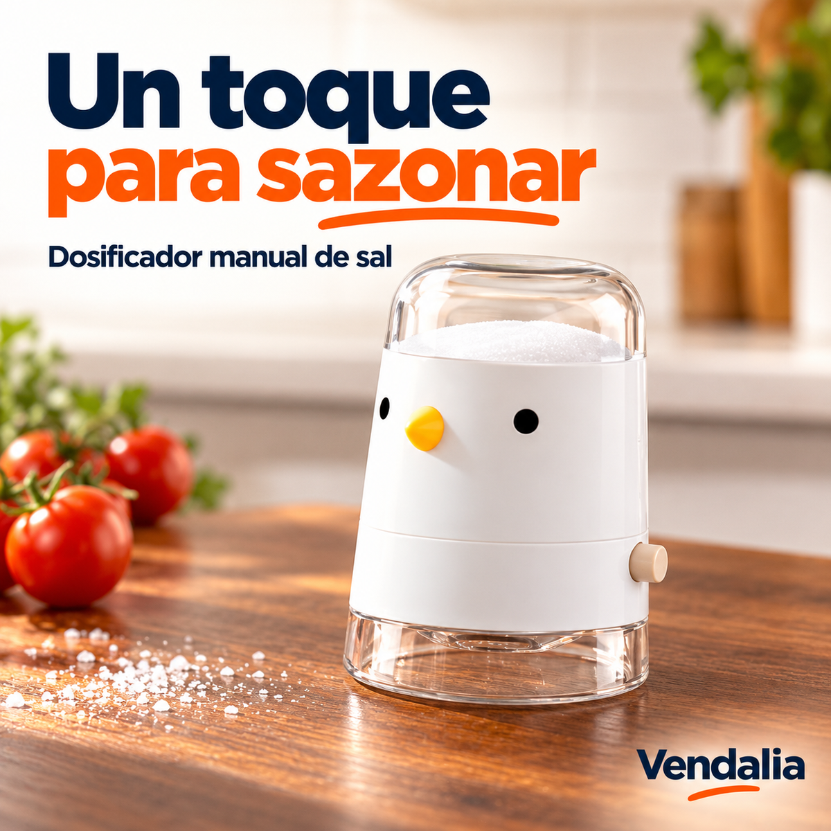 Dosificador manual de sal — portada Vendalia.