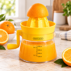 Exprimidor Manual de Cítricos con Manivela con jugo como ejemplo de uso — Vendalia