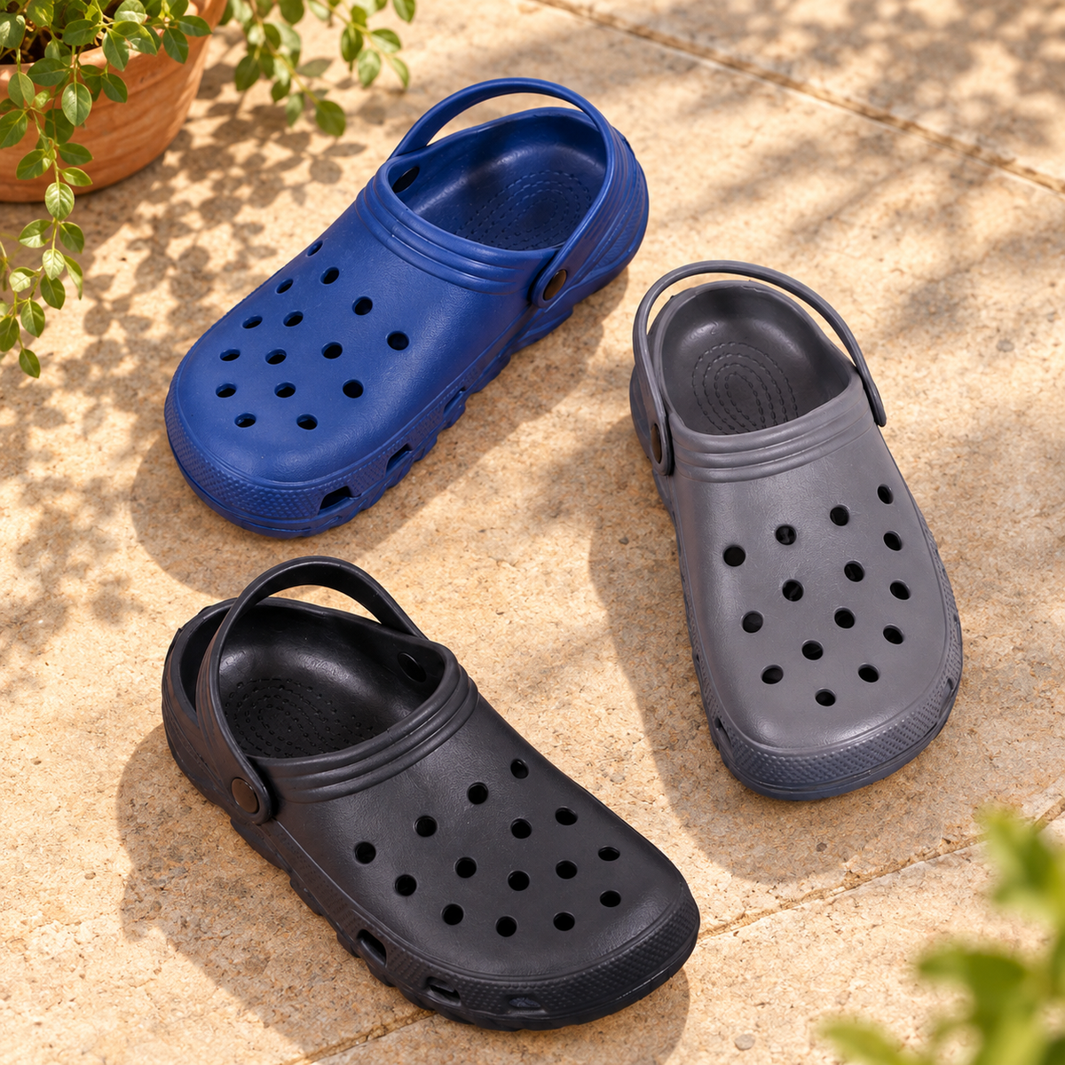 Sandalias Tipo Crocs Mod 003 25/29 YITAI · Caja de 48 pares en ambiente de hogar — Vendalia