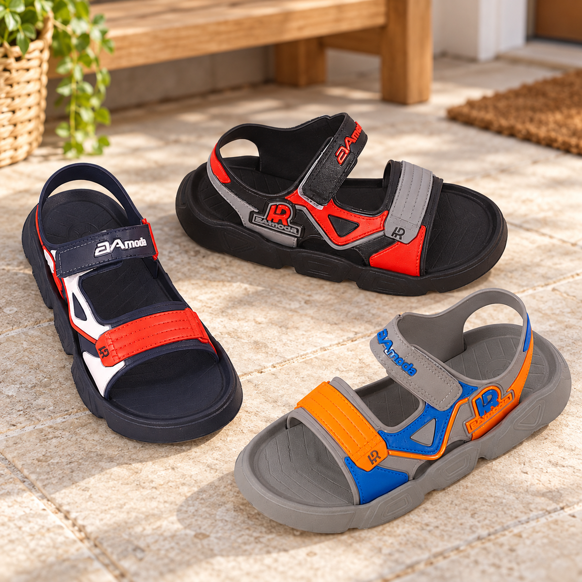 Sandalia para niño 16/21 C-733-04 EVA MODA · Caja de 48 pares en ambiente de hogar — Vendalia