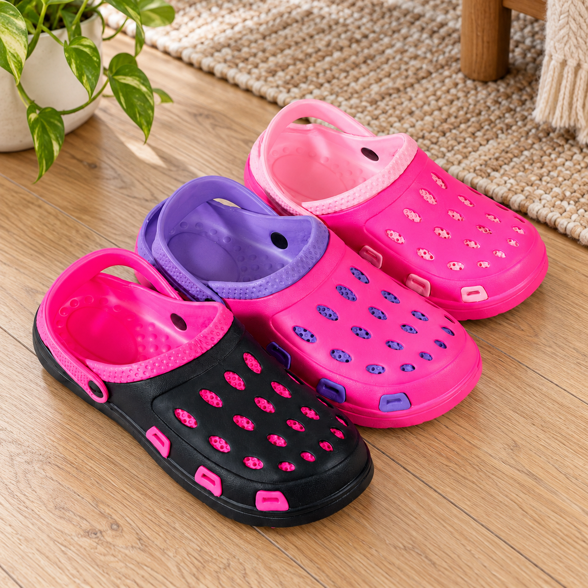 Sandalias sueca para dama Mod 1502 22/27 YITAI · Caja de 36 pares en ambiente de hogar — Vendalia
