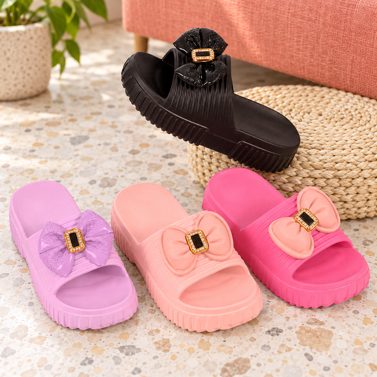Sandalia para dama 23/26 9058 IRSOE · Caja de 48 pares en ambiente de hogar — Vendalia