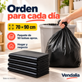 Bolsa de plástico para basura 70x90 cm · Paquete de 50 piezas — portada Vendalia