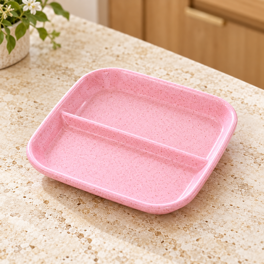 Platito doble para dips — Rosa — SKU 54000