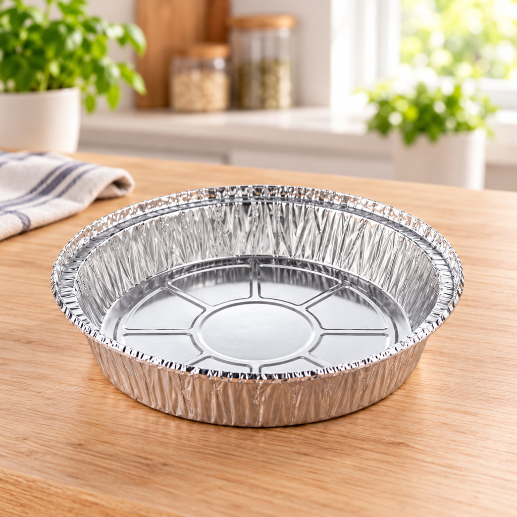 Bandeja Redonda de Aluminio de 750 ml en ambiente Vendalia