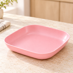 Plato cuadrado multiusos · 13.5 cm — Rosa — SKU 54131