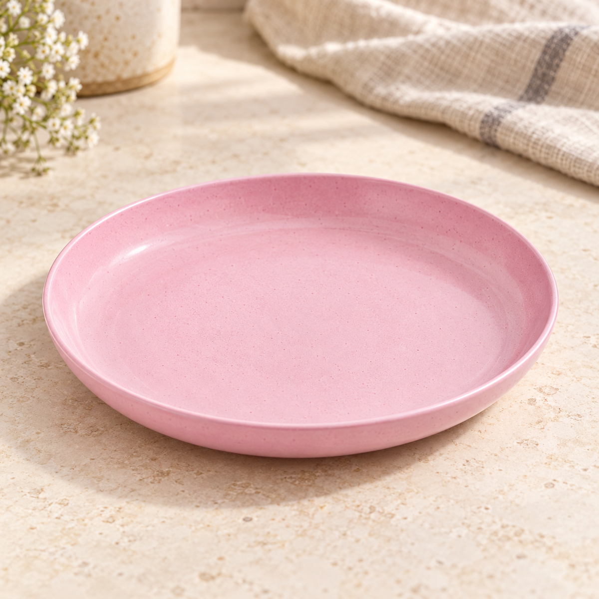Plato redondo multiusos · 20 cm — Rosa — SKU 54135