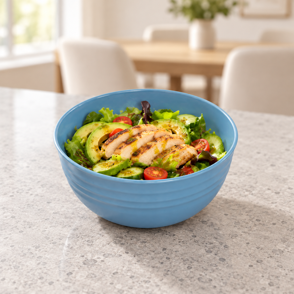 Bowl Redondo Multiusos 700 ml Azul; alimentos y accesorios no incluidos