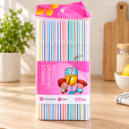 Popotes para Bebidas 100 Piezas de Colores en ambiente de hogar — Vendalia