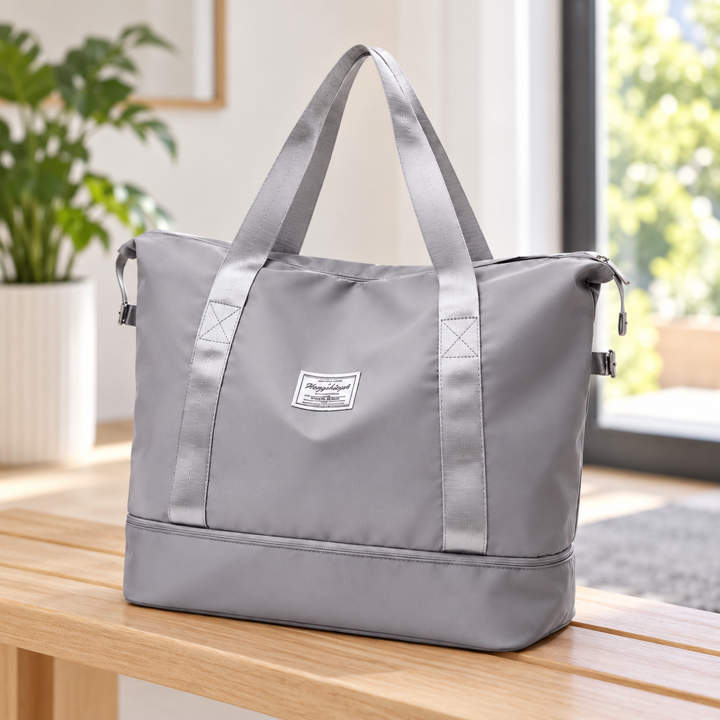 Bolsa de Viaje Expandible Multifuncional Gris en ambiente Vendalia