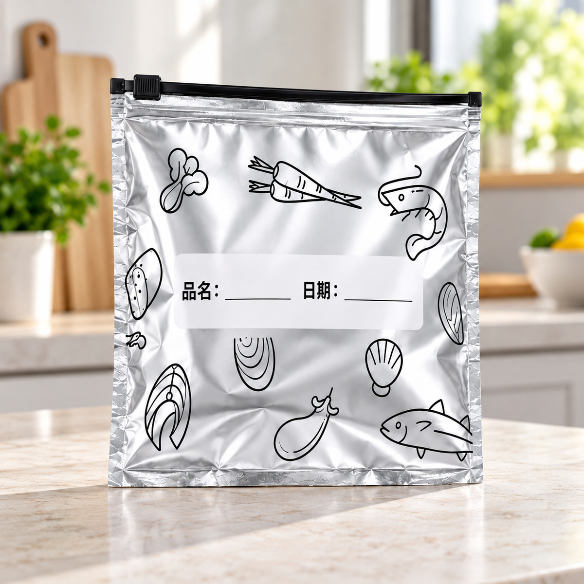 Bolsa Hermética Reutilizable 26 x 28.5 cm en ambiente Vendalia