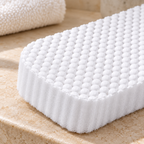Esponja exfoliante corporal de doble cara — Blanco — SKU 54218