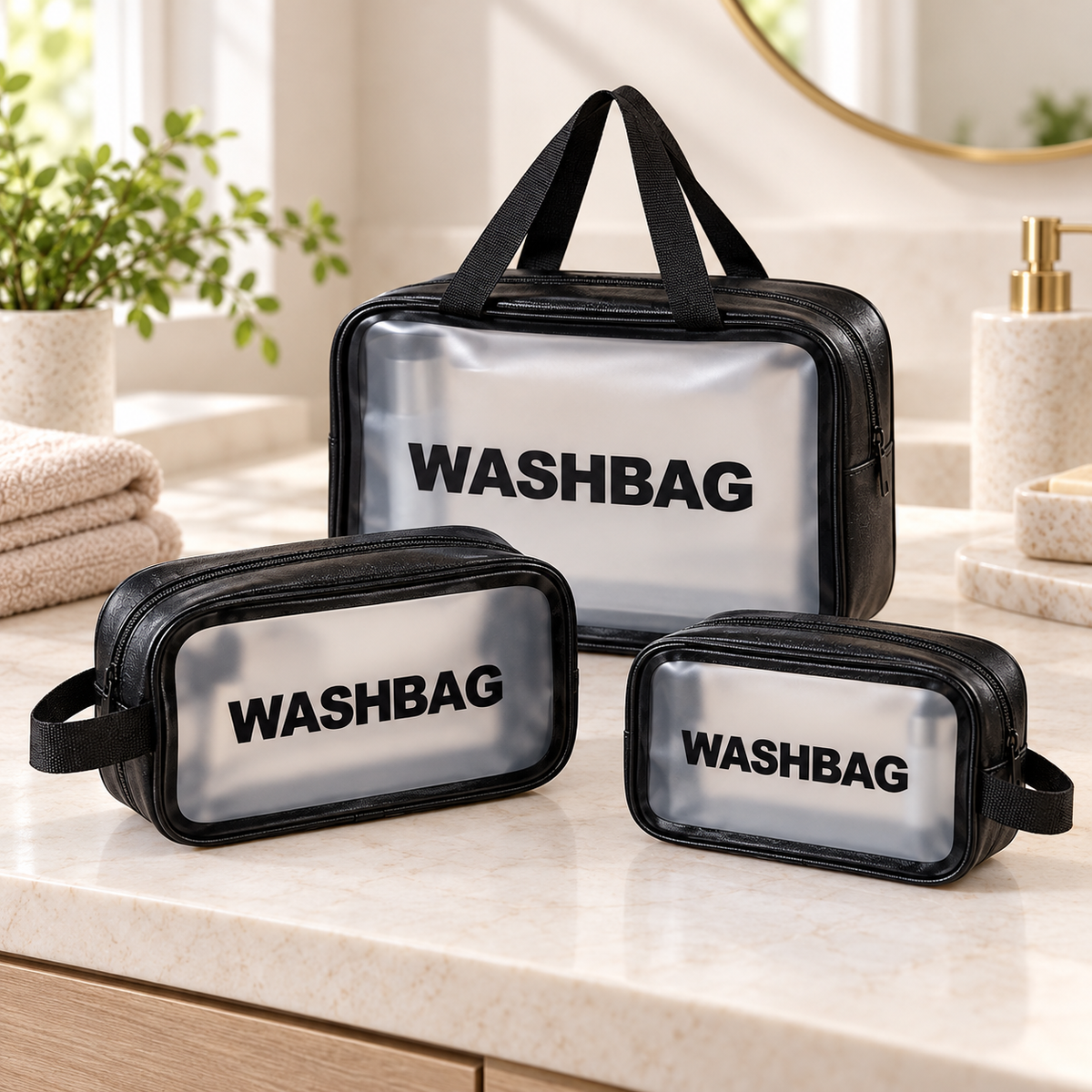 Bolsas Organizadoras Multiusos para Viaje Negro en ambiente Vendalia