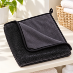 Paño de Microfibra Negro 40 x 30 cm en ambiente de hogar — Vendalia